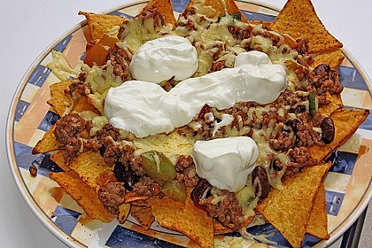 Feuermohns feurige überbackene Nachos 1