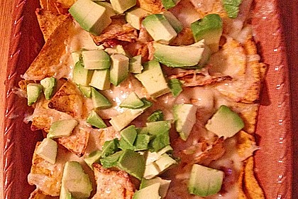 Feuermohns feurige überbackene Nachos 33