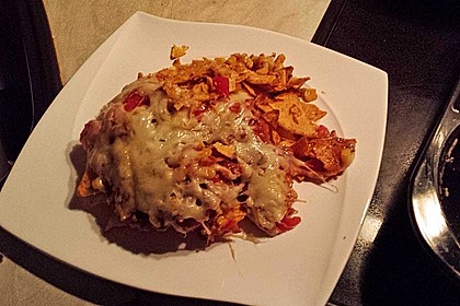 Feuermohns feurige überbackene Nachos 39