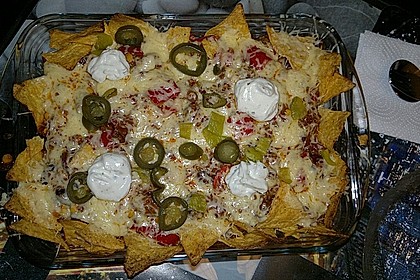 Feuermohns feurige überbackene Nachos 18
