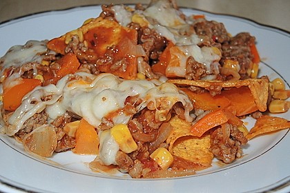 Feuermohns feurige überbackene Nachos 11