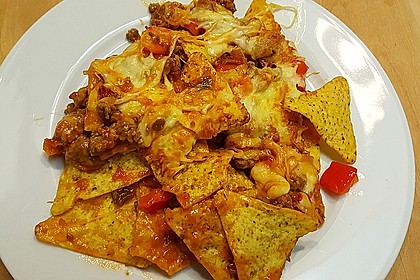 Feuermohns feurige überbackene Nachos 10