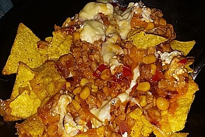 Feuermohns feurige überbackene Nachos 25