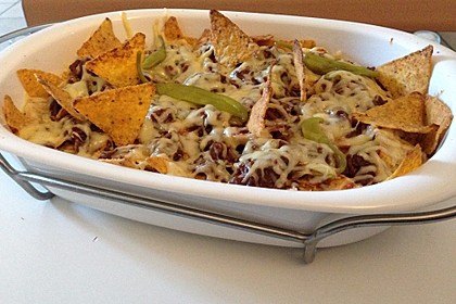 Feuermohns feurige überbackene Nachos 9