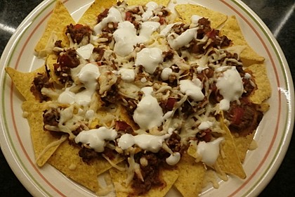 Feuermohns feurige überbackene Nachos 32