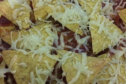 Feuermohns feurige überbackene Nachos 23