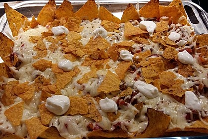 Feuermohns feurige überbackene Nachos 28