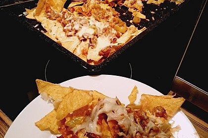 Feuermohns feurige überbackene Nachos 16