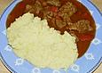 Kalbsgulasch mit Buttermilchp&uuml;ree
