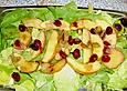 Apfelsalat mit Cranberries