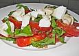 Tomatensalat mit  Ziegenk&auml;se
