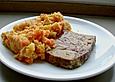 Saftiger Hackbraten mit Salz - Petersilien - Kartoffeln