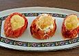 Eier in der Fleischtomate