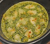 Gnocchi - Spinat - Auflauf mit H&auml;hnchen und Curry (Bild)