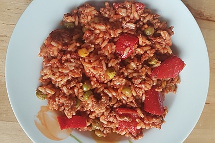 Paprika - Reis - Hackfleisch - Topf 2