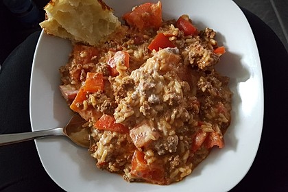 Paprika - Reis - Hackfleisch - Topf 5