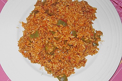 Paprika - Reis - Hackfleisch - Topf 6
