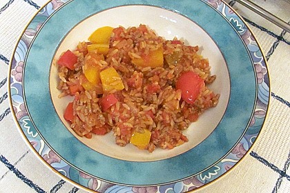 Paprika - Reis - Hackfleisch - Topf 7