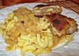 Gef&uuml;llte Schweineschnitzel mit &Auml;pfeln