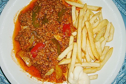 Paprika - Gehacktes - Topf