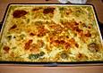 Schweinelendchen mediterran auf Brokkoli - Kartoffel Gratin