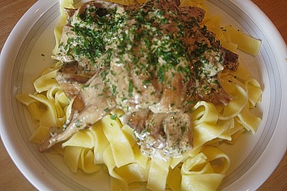 Kr&auml;uterseitlinge mit Pasta 4
