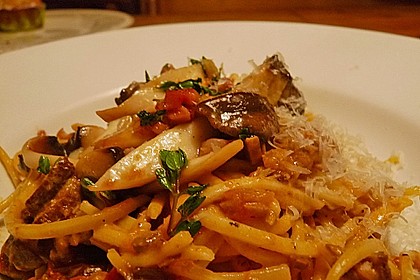 Kr&auml;uterseitlinge mit Pasta 6
