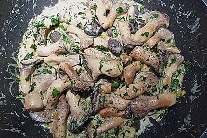 Kr&auml;uterseitlinge mit Pasta 8