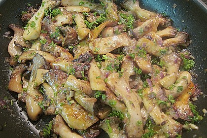 Kr&auml;uterseitlinge mit Pasta 1
