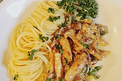 Kr&auml;uterseitlinge mit Pasta 3