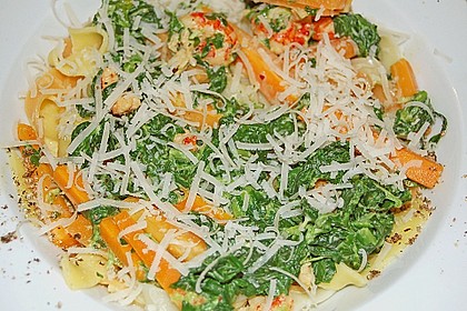 Scharfe Spinat - Tagliatelle 2