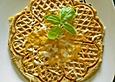 Kr&auml;uterwaffeln mit Kochschinken