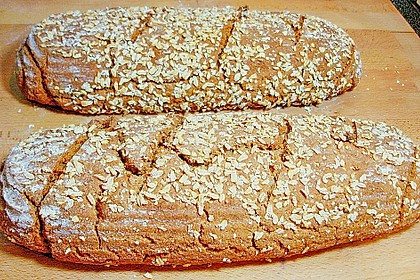 Haferbrot mit Dinkel und Roggen 1