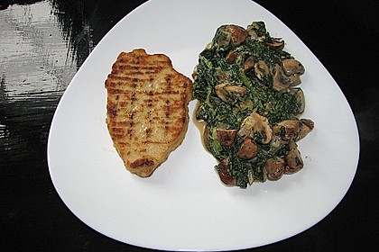 Champignon - Spinat - Pfanne 13
