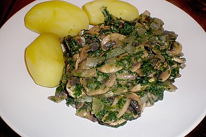 Champignon - Spinat - Pfanne 15