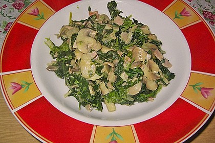 Champignon - Spinat - Pfanne 11