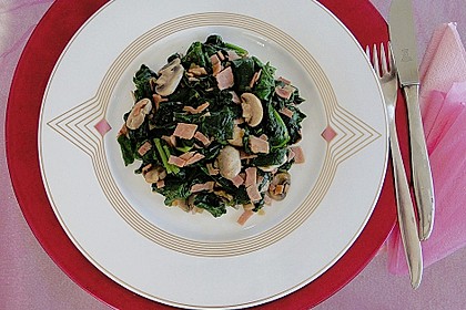 Champignon - Spinat - Pfanne 4
