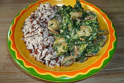 Champignon - Spinat - Pfanne 9