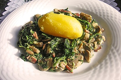 Champignon - Spinat - Pfanne 18