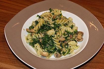 Champignon - Spinat - Pfanne 3