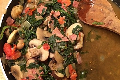 Champignon - Spinat - Pfanne 6