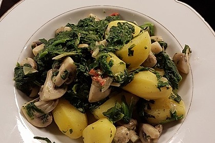 Champignon - Spinat - Pfanne 7