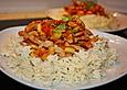 Wok mit Chili und Banane