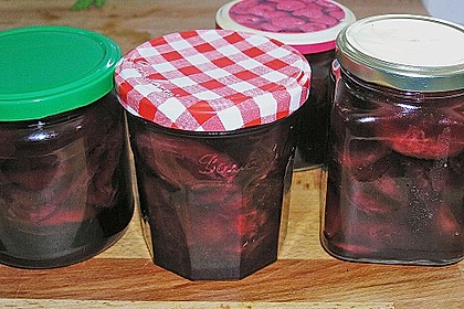 Eingelegte Zwetschgen in Rotwein 1