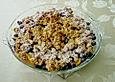 Pfirsich - Heidelbeeren - Crumble