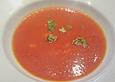 Basilikum - Tomatensuppe mit Mozzarella