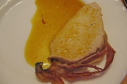 Putenbraten im Honig - Speckmantel 1