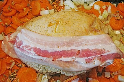 Putenbraten im Honig - Speckmantel 2