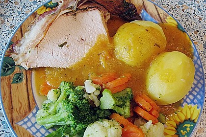 Putenbraten im Honig - Speckmantel 4