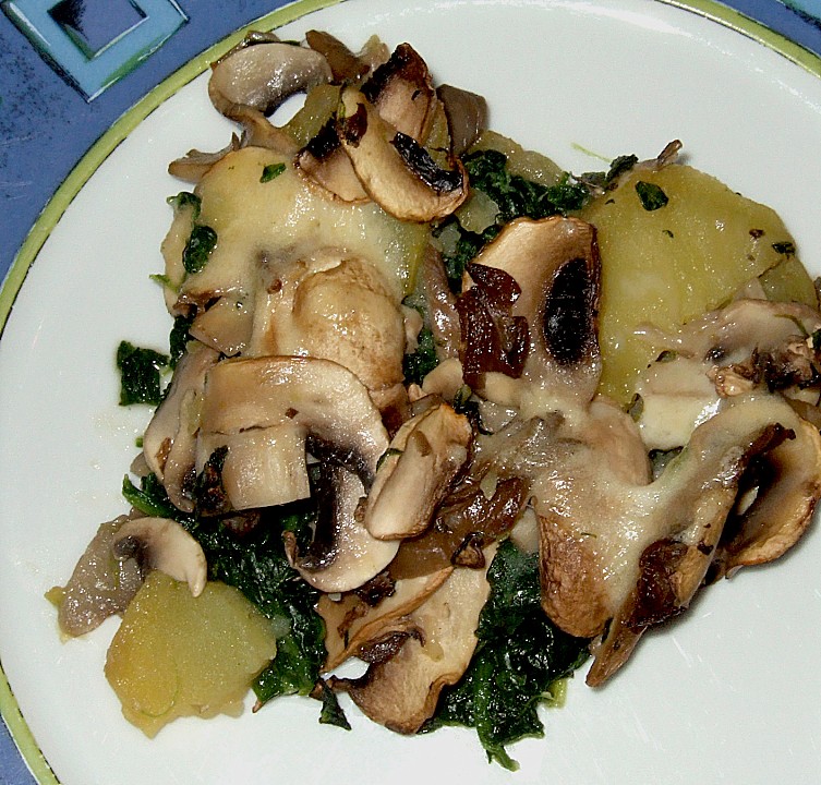 Pilz-Spinat-Kartoffel Auflauf (Rezept mit Bild) von tikus | Chefkoch.de